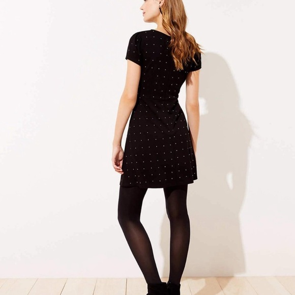 Loft Studded Flare Dress (00P) - Picture 2 of 5